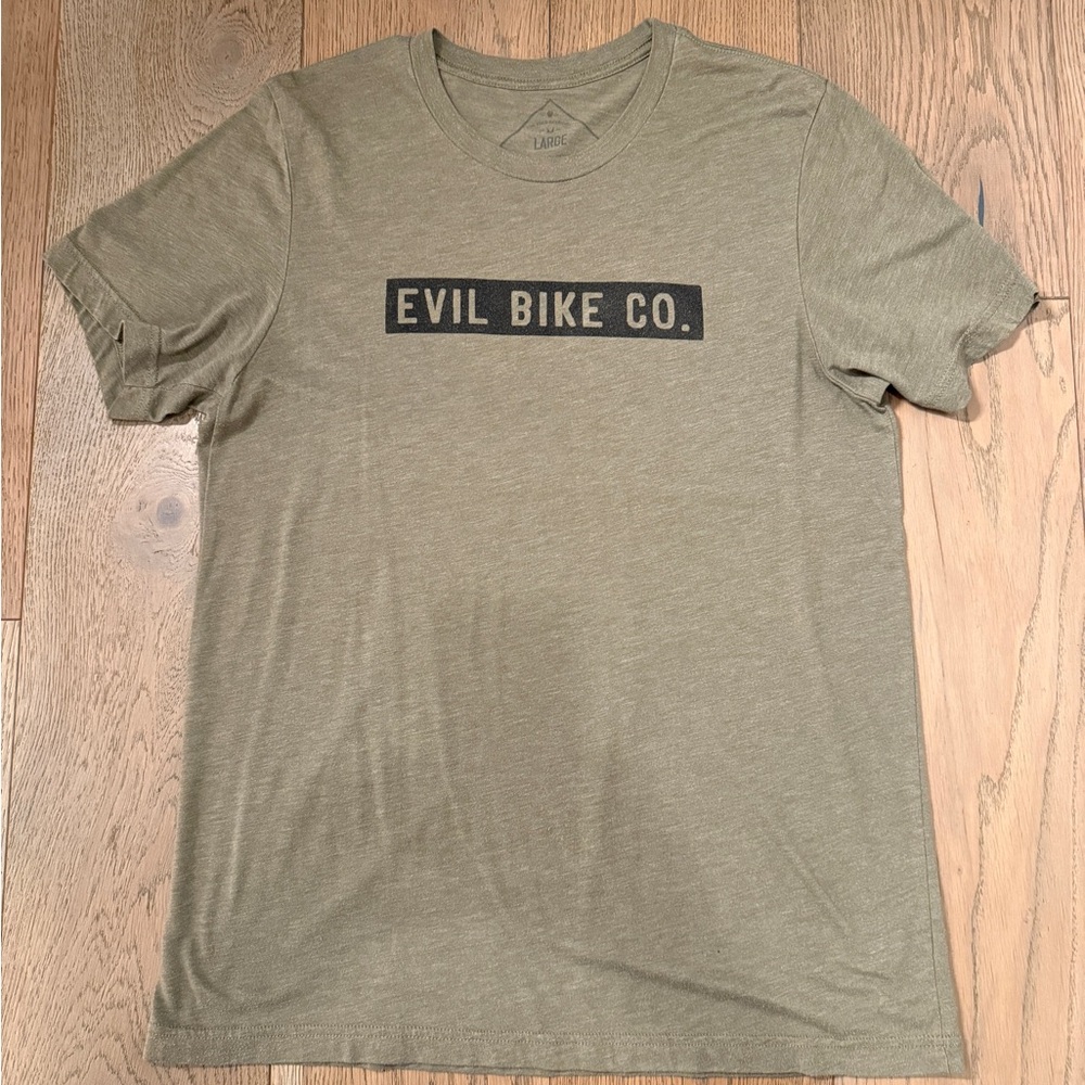 Men's Evil Bike Co. Olive T-Shirt